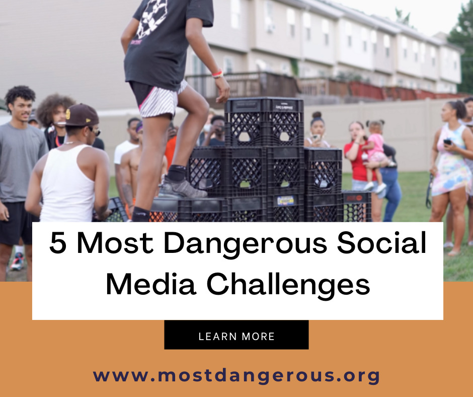 An Infographic Showing One of 5 Most Dangerous Social Media Challenges