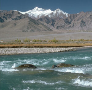 A picture of a section of Indus River